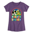 thumbnail image 1 of Disney - Mickey & Pluto - Outdoor Adventures Fun - Toddler & Youth Girls Short Sleeve Graphic T-Shirt, 1 of 5