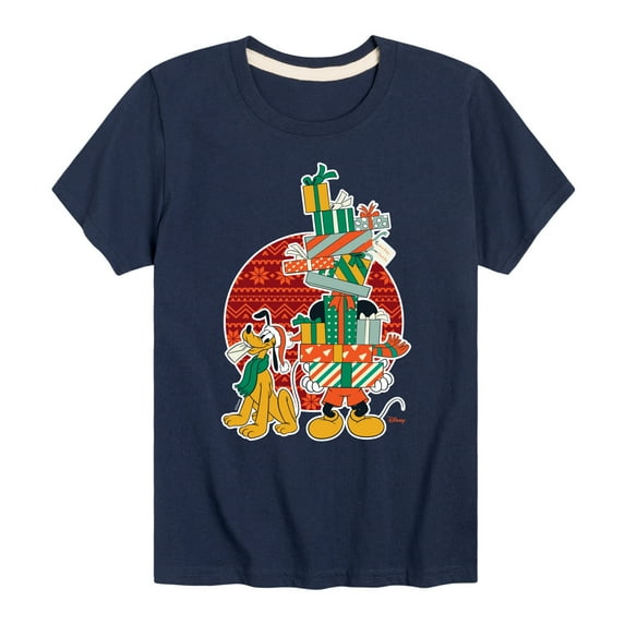 Disney - Mickey And Presents - Toddler & Youth Short Sleeve Graphic T-Shirt