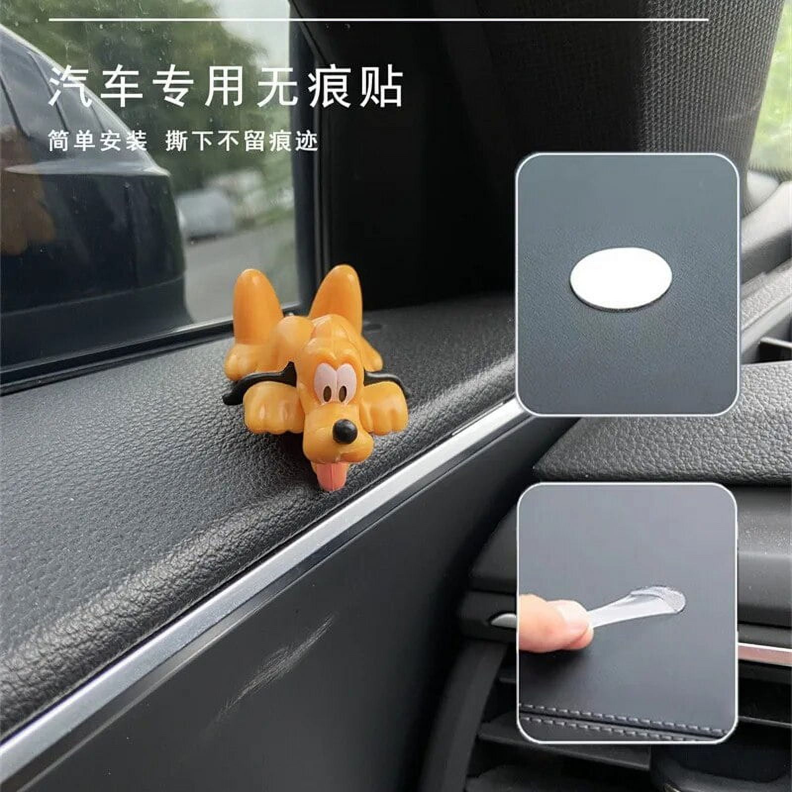Disney Mickey Anime Car Interior Dashboard Ornament Auto Cute Kawaii animal Model Cars Display