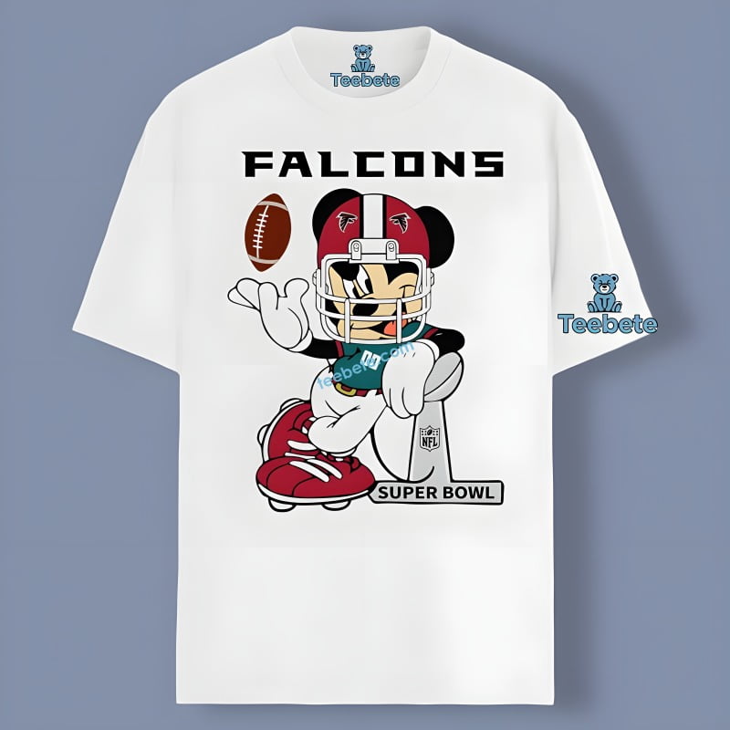 Disney Mickey Atlanta Falcons Super Bowl Shirt Cotton