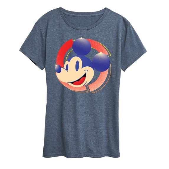 Disney - Mickey Badge Women's Short Sleeve Graphic T-Shirt