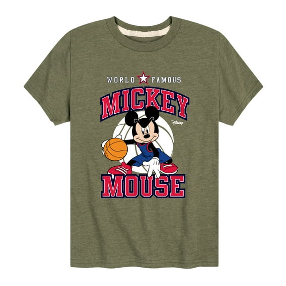 Disney - Mickey Basketball Jersey - Toddler And Youth Short Sleeve Graphic T-Shirt