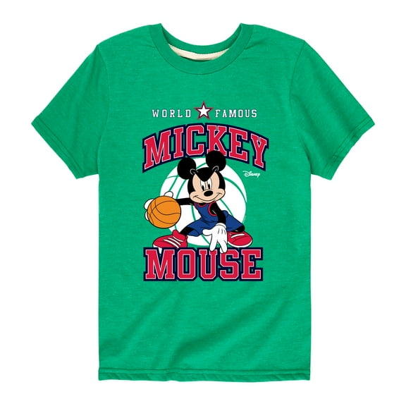 Disney - Mickey Basketball Jersey - Toddler And Youth Short Sleeve Graphic T-Shirt