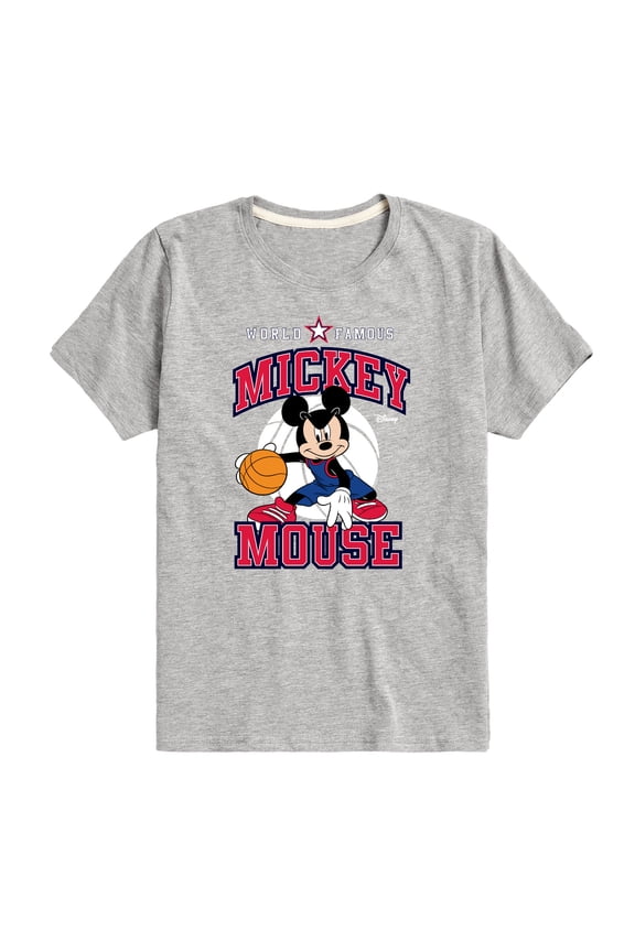 - Mickey Basketball Jersey - Toddler And Youth Short Sleeve Graphic T-Shirt