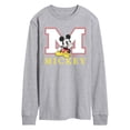 thumbnail image 1 of Disney - Mickey Block Letter - Men's Long Sleeve Graphic T-Shirt, 1 of 4