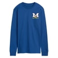 thumbnail image 1 of Disney - Mickey Block Letter - Men's Long Sleeve Graphic T-Shirt, 1 of 4
