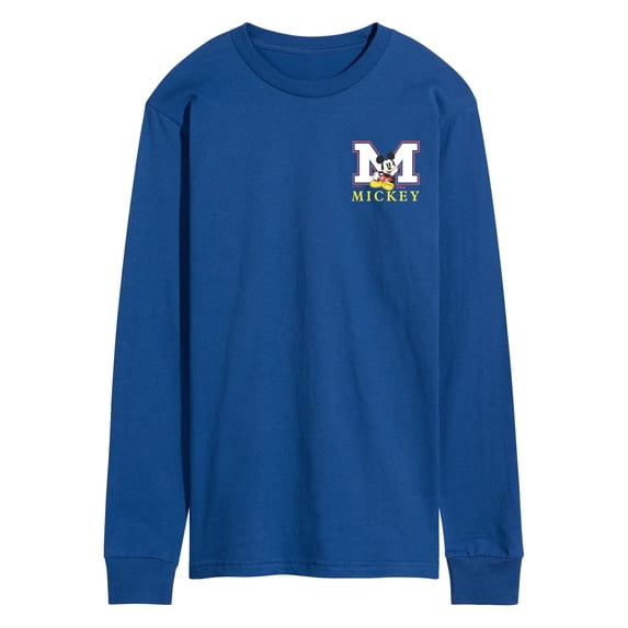 Disney - Mickey Block Letter - Men's Long Sleeve Graphic T-Shirt