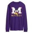 thumbnail image 1 of Disney - Mickey Block Letter - Men's Long Sleeve Graphic T-Shirt, 1 of 3