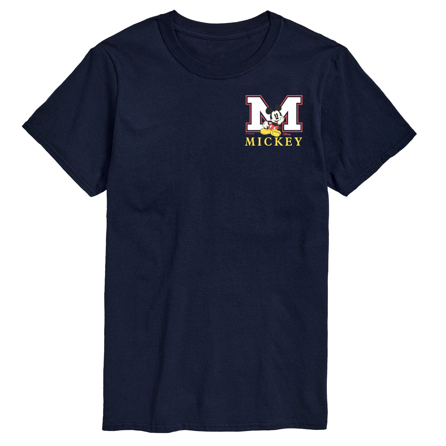 Disney - Mickey Block Letter - Men's Short Sleeve Graphic T-Shirt ...