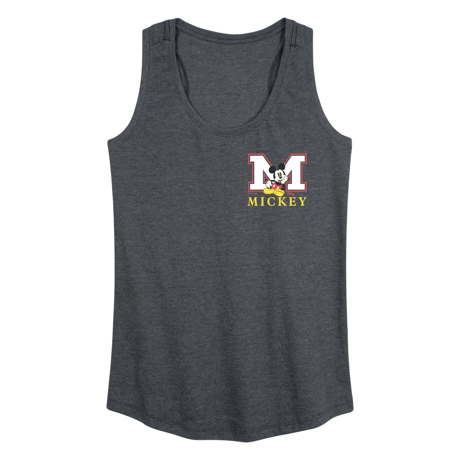 Disney - Mickey Block Letter - Women's Racerback Graphic Tank - Walmart.com
