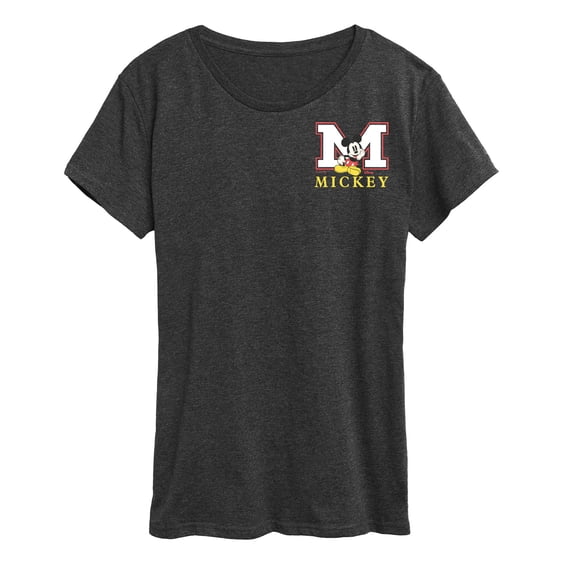 Disney - Mickey Block Letter Women's Short Sleeve Graphic T-Shirt