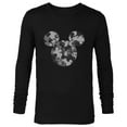 thumbnail image 1 of Disney Mickey Camo Gray - Long Sleeve T-Shirt for Men - Customized-Black, 1 of 5