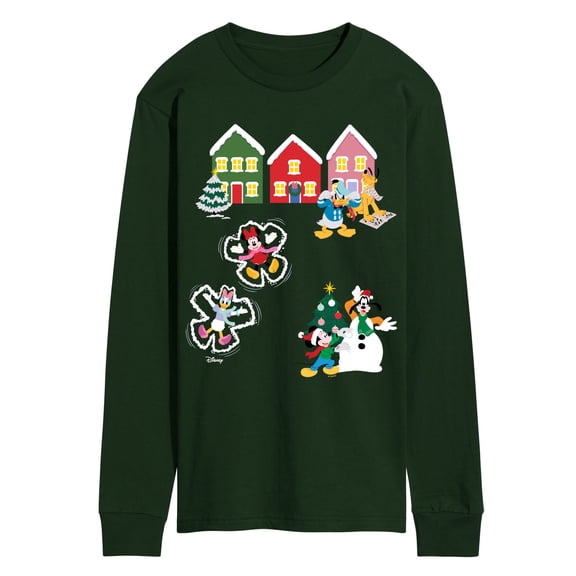 Disney - Mickey Christmas - Men's Long Sleeve Graphic T-Shirt