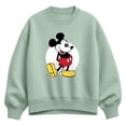 thumbnail image 1 of Disney - Mickey Classic - Women's Oversized Fleece Crew Sweatshirt, 1 of 3