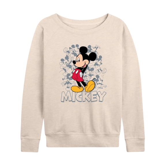 Disney - Mickey Cluster  - Women's French Terry Long Sleeve Pullover