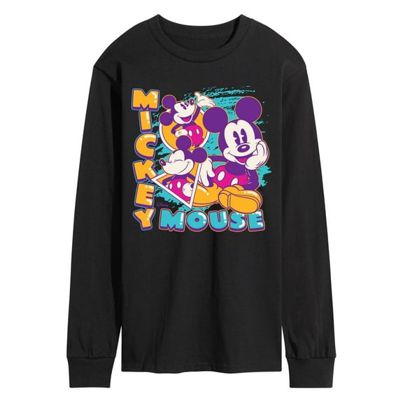 Disney - Mickey Collage - Men's Long Sleeve Graphic T-Shirt