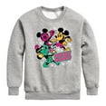 thumbnail image 1 of Disney - Mickey Collage - Toddler & Youth Crewneck Fleece Sweatshirt, 1 of 5