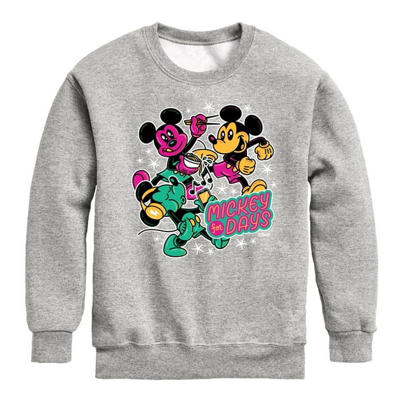 Disney - Mickey Collage - Toddler & Youth Crewneck Fleece Sweatshirt