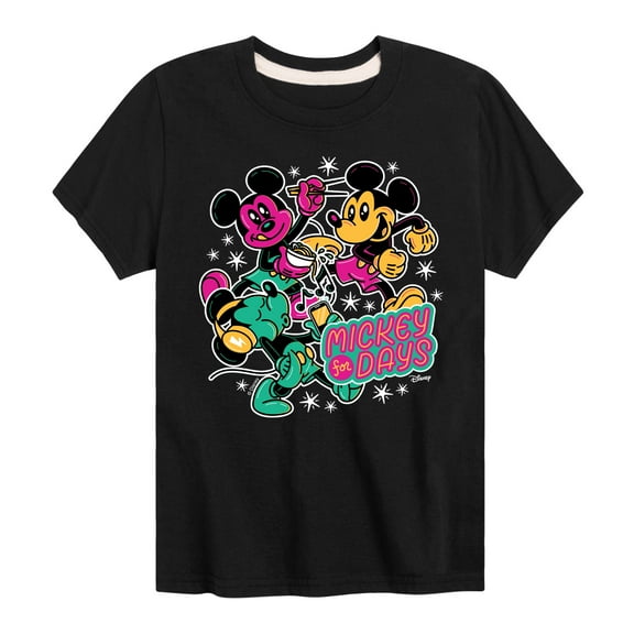 Disney - Mickey Collage - Toddler & Youth Short Sleeve Graphic T-Shirt