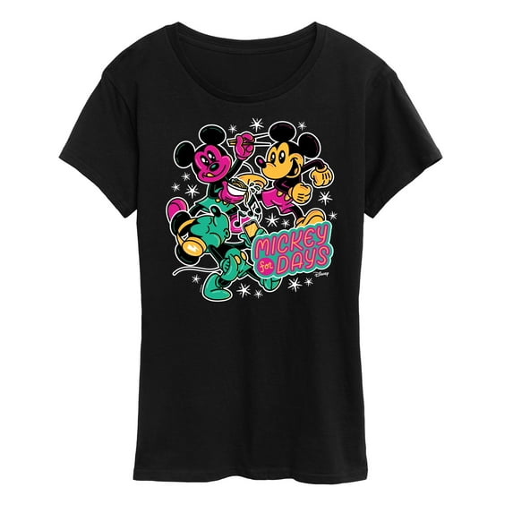 Disney - Mickey Collage - Women's Short Sleeve Graphic T-Shirt
