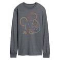 thumbnail image 1 of Disney - Mickey Color Portrait - Men's Long Sleeve Graphic T-Shirt, 1 of 4