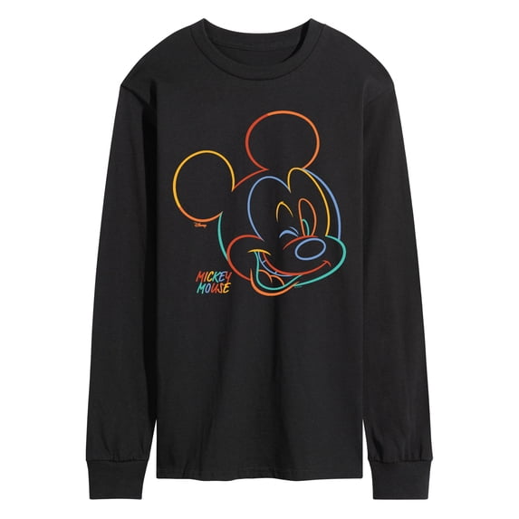 Disney - Mickey Color Portrait - Men's Long Sleeve Graphic T-Shirt