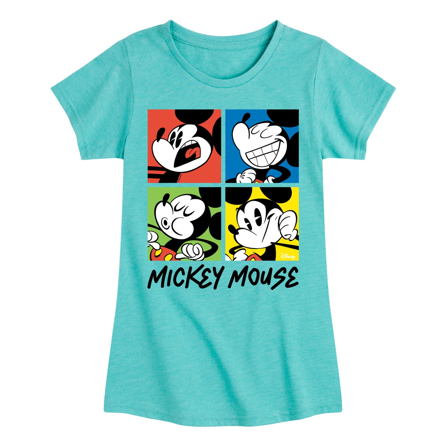 Disney - Mickey Colorblock - Toddler & Youth Girls Short Sleeve Graphic ...