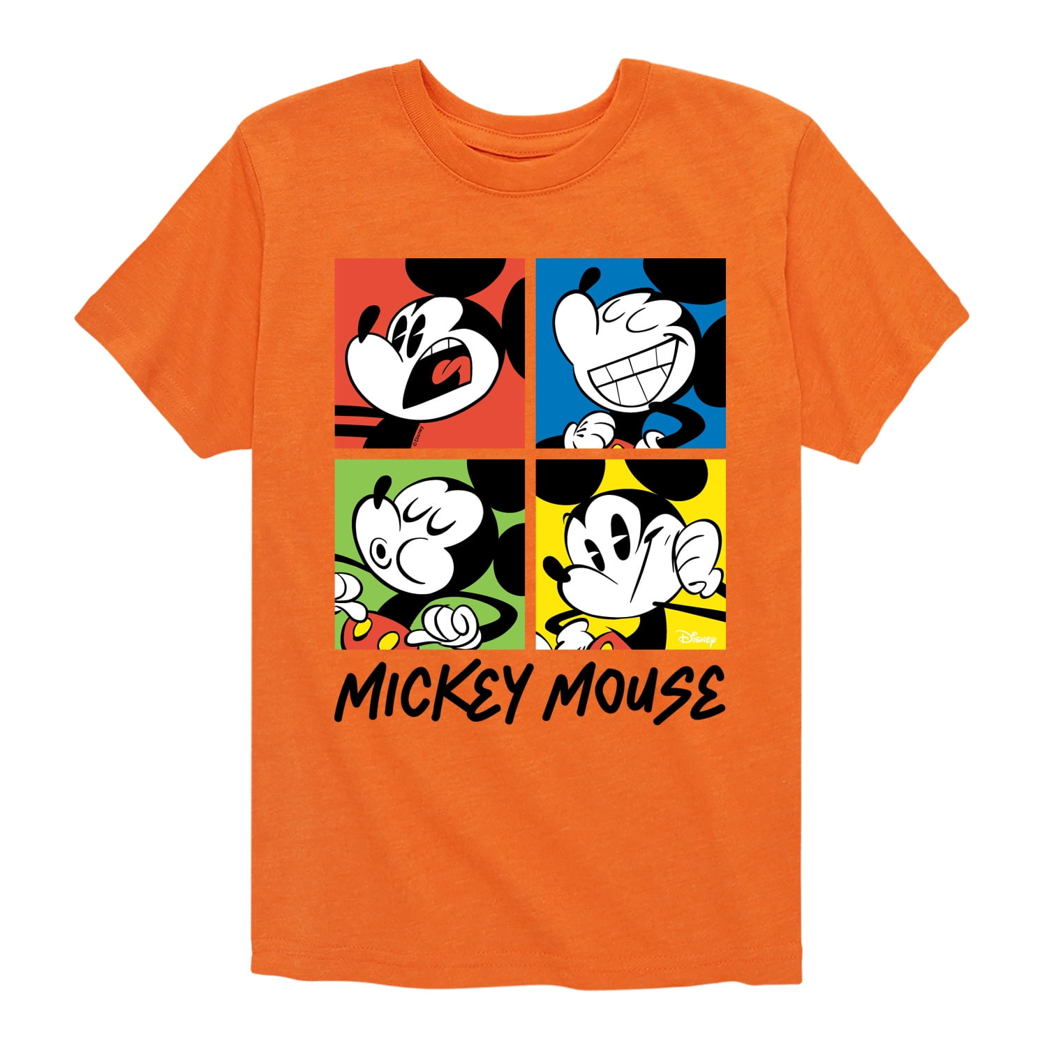 Disney - Mickey Colorblock - Toddler & Youth Short Sleeve Graphic T-Shirt - Walmart.com