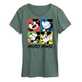 thumbnail image 1 of Disney - Mickey Colorblock - Women's Short Sleeve Graphic T-Shirt, 1 of 5