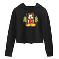 thumbnail image 1 of Disney - Mickey Cookie - Juniors Cropped Pullover Hoodie, 1 of 5