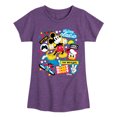 thumbnail image 1 of Disney - Mickey Donald Goofy Collage - Youth Girls Short Sleeve Graphic T-Shirt, 1 of 5