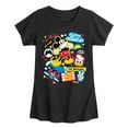 thumbnail image 1 of Disney - Mickey Donald Goofy Collage - Youth Girls Short Sleeve Graphic T-Shirt, 1 of 5