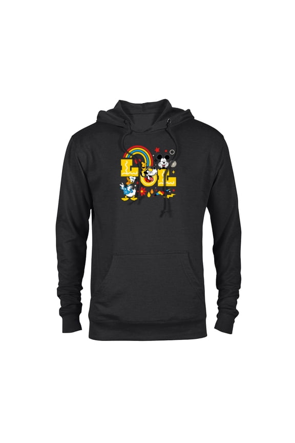 Mickey Donald Goofy LOL - Pullover Hoodie for Adults - Customized-Black