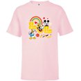 thumbnail image 1 of Disney Mickey Donald Goofy LOL - Short Sleeve T-Shirt for Kids - Customized-Soft Pink, 1 of 5