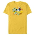 thumbnail image 1 of Disney Mickey Donald Goofy and Pluto Pals - Short Sleeve Blended T-Shirt for Adults - Customized-Yellow, 1 of 5
