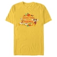 thumbnail image 1 of Disney Mickey & Donald Gourd Times with Best Friends - Short Sleeve Blended T-Shirt for Adults - Customized-Yellow, 1 of 5