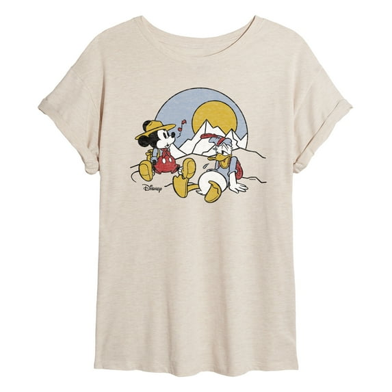 Disney - Mickey Donald Rest - Women's Oversized T-Shirt