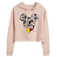 thumbnail image 1 of Disney - Mickey Ear Pattern Cropped Graphic Hoodie, 1 of 4