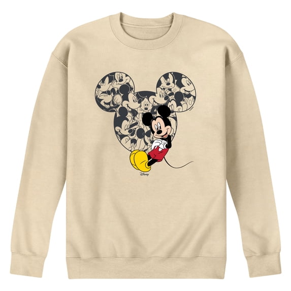 Disney - Mickey Ear Pattern - Men's Crew Fleece Sweatshirt