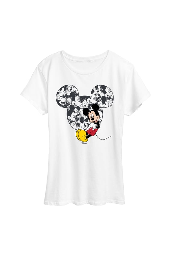 - Mickey Ear Pattern - Women's Short Sleeve Graphic T-Shirt