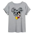 thumbnail image 1 of Disney - Mickey Ear Pattern - Womens Oversized Graphic T-Shirt, 1 of 4