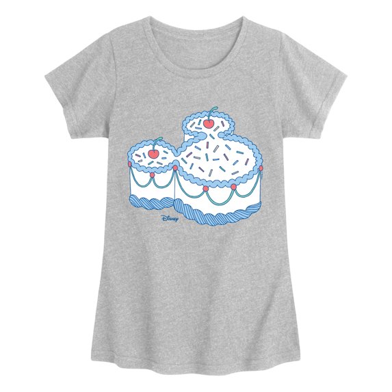 Disney - Mickey Ears Cake Fitted Short Sleeve Graphic T-Shirt