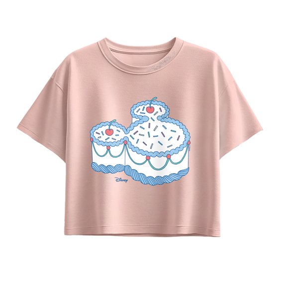 Disney - Mickey Ears Cake Short Sleeve Boxy Graphic T-Shirt