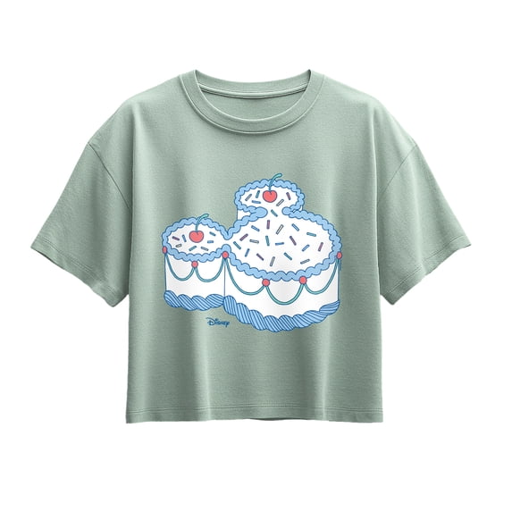 Disney - Mickey Ears Cake Short Sleeve Boxy Graphic T-Shirt