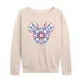 thumbnail image 1 of Disney - Mickey Ears Quilt - Women's French Terry Long Sleeve Pullover, 1 of 4