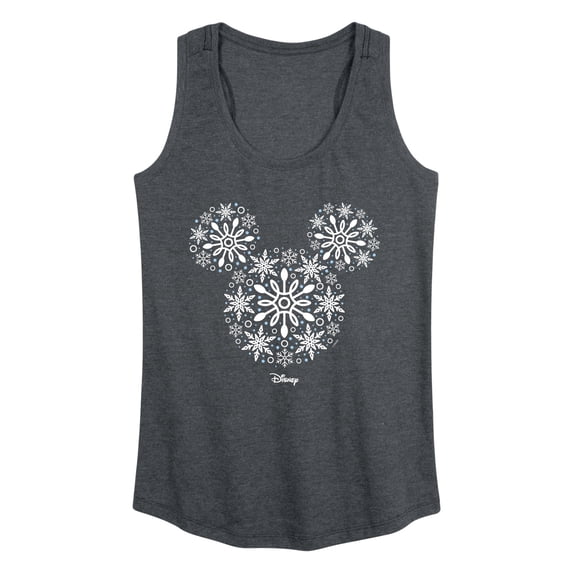 Disney - Mickey Ears Snowflakes - Women's Racerback Graphic Tank