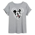 thumbnail image 1 of Disney - Mickey Ears - Womens Oversized Graphic T-Shirt, 1 of 4