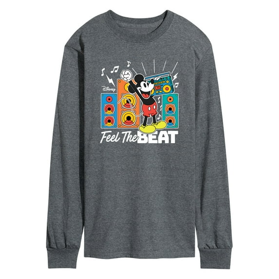 Disney - Mickey Feel The Beat - Men's Long Sleeve Graphic T-Shirt