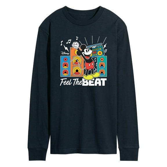 Disney - Mickey Feel The Beat - Men's Long Sleeve Graphic T-Shirt