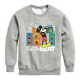 thumbnail image 1 of Disney - Mickey Feel The Beat - Toddler & Youth Crewneck Fleece Sweatshirt, 1 of 5